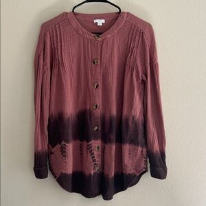J. Jill Pure Jill tie-dyed double cloth tunic Top XS